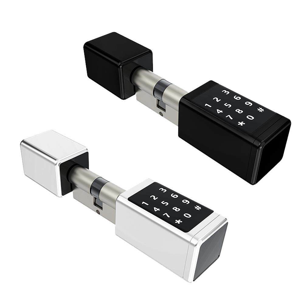 C6C智能密码锁芯锌合金方形握把密码锁芯密码刷卡通通APP