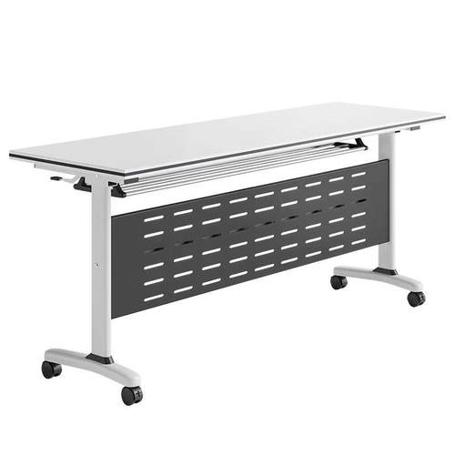 电脑培训桌移动拼接活动办公桌子时尚简约多种功能职员折叠会议桌