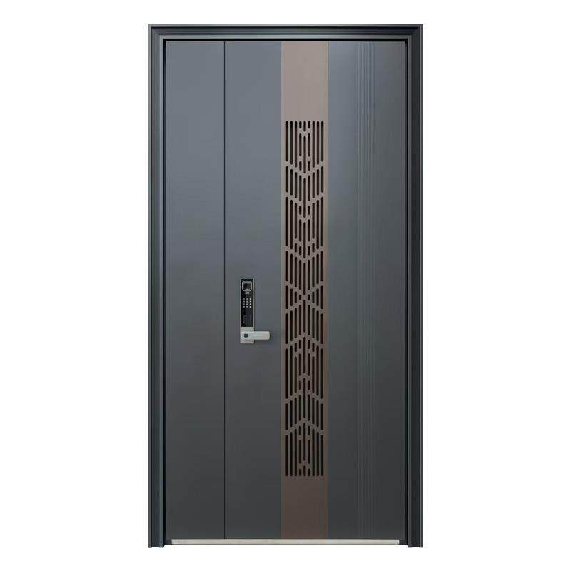 铸铝甲级门中门平开式通风防盗门家用安全门单门子母进户门入户门