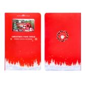 圣诞节礼物3D立体雕刻笔记本手账本纸雕本美食车文创礼品盖章本