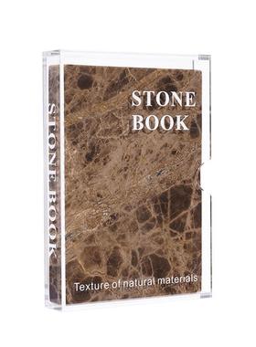 现代极简轻奢亚克力大理石书本摆件客厅书房电视柜样板房桌面饰品