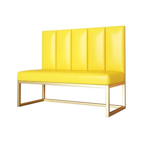 简约轻奢奶茶店餐桌椅组合靠墙西餐厅咖啡厅桌椅卡座沙发组合