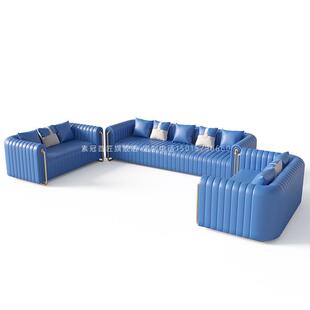 轻奢ktv沙发音乐餐厅清吧酒吧厅U型L型卡座茶几吧台卡座组合