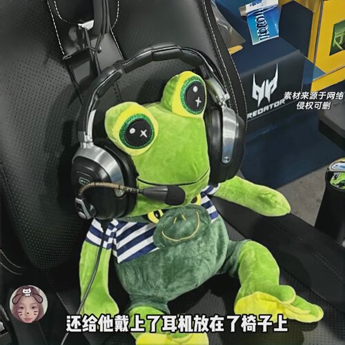 CS2精英绿龙青蛙教练公仔