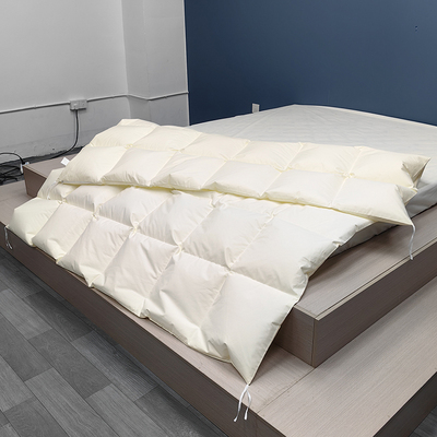 纯棉双层羽绒被被壳自充绒