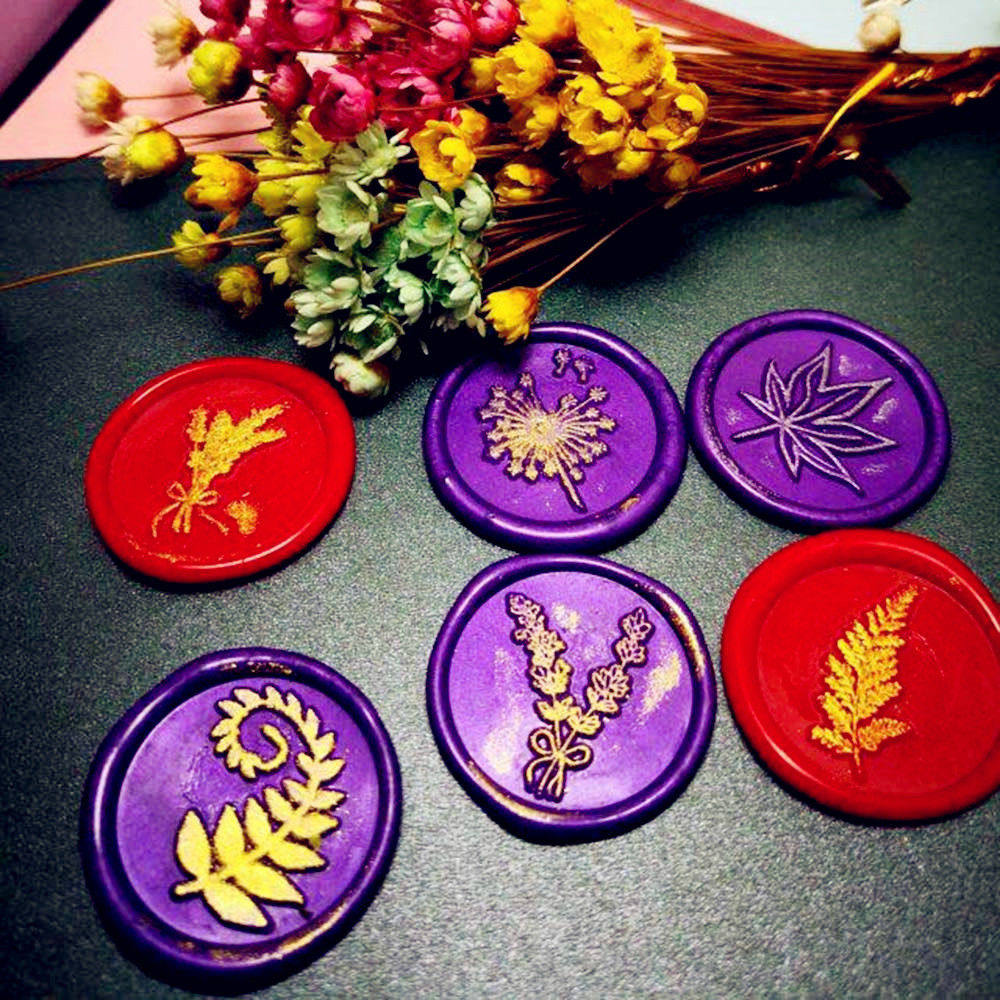 火漆蜡火漆印章植物花草LOGO火漆印章头现成图案雕刻欧式火漆章头,文具电教/文化用品/商务用品,印台,淘宝优惠券,粉丝福利购,淘宝优惠卷