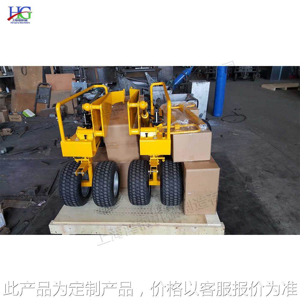 小型推 车草动坪运输机机械化手泵输送机 液压油缸草卷升降铺展机