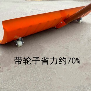 新款超大推雪铲特大号带轮子w除雪推雪板加厚铲粮食清粪便铲雪神