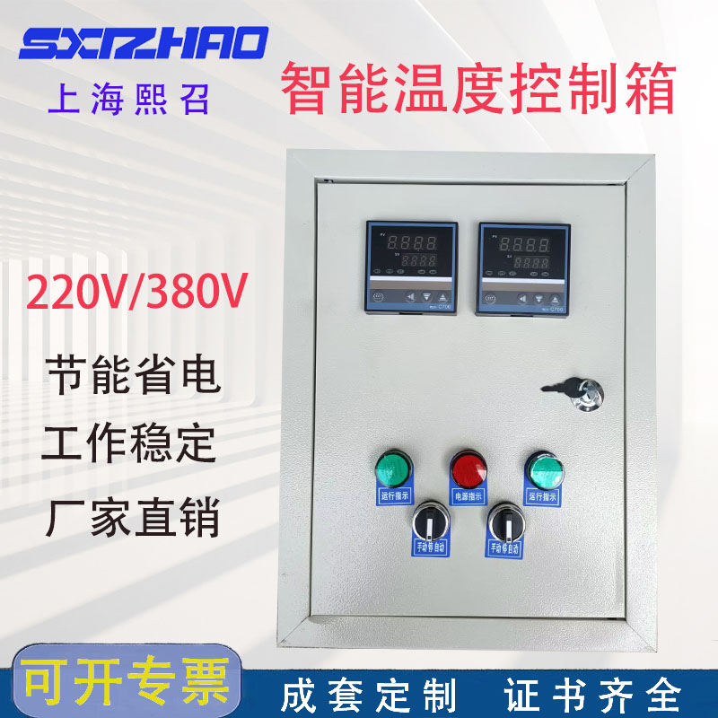 单独二路温度控制箱220V/380VC 双路两路智能恒温自动温控箱电热