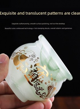 琉璃供水杯佛杯佛前圣水杯观音水杯供养杯佛杯R净化