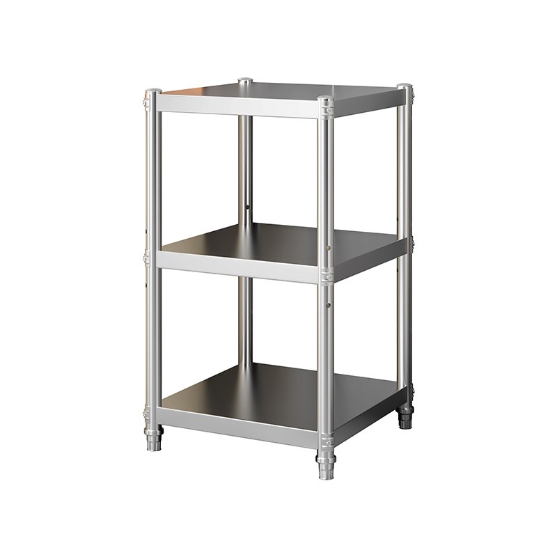 层距可调厨房置物架层架落地不锈钢家用烤箱微波S炉置物架锅架菜