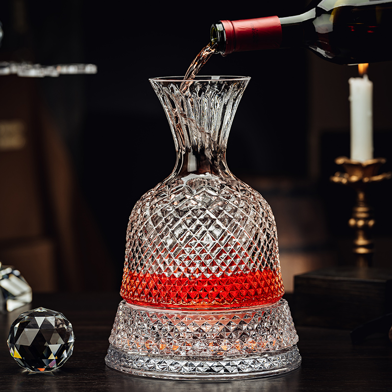 水晶红酒杯套f装欧式家用玻璃不倒翁醒酒器高脚杯葡萄大号勃艮第