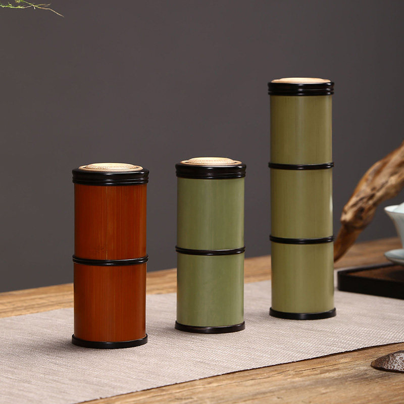 旋盖茶叶罐便携旅行罐子密封带盖竹筒J小号储茶叶盒竹木醒茶叶桶,餐饮具,茶道/零配,淘宝优惠券,粉丝福利购,淘宝优惠卷