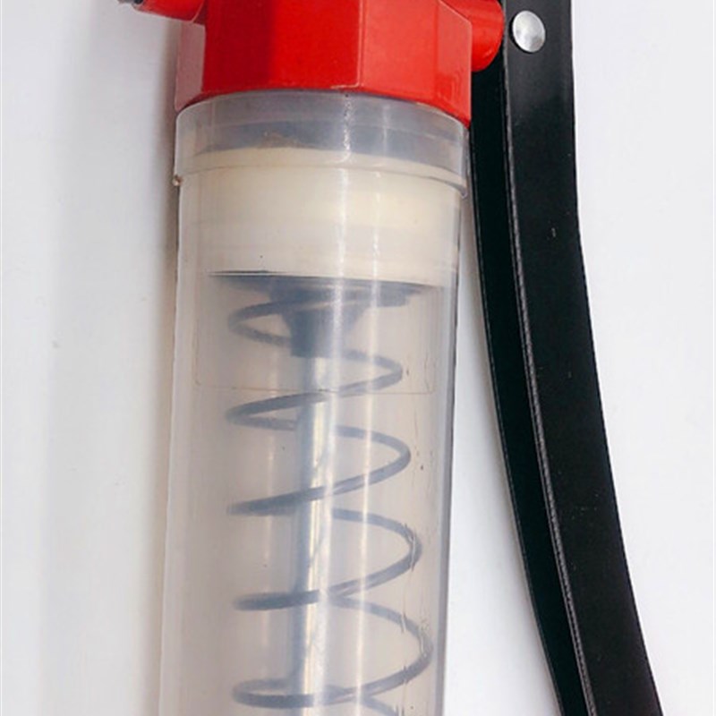 免排气透明黄油枪 手动枪 600cc大容量 自吸O式 挖掘机专用打油枪