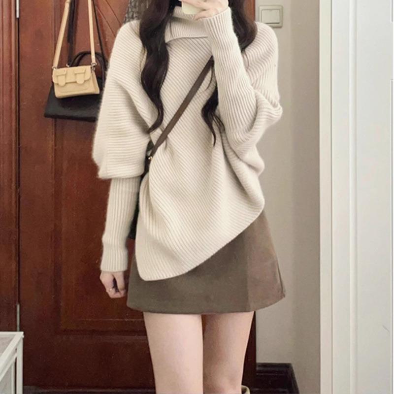 秋冬套装女慵懒休闲毛衣裙子穿搭盐系轻熟两件套深冬装搭配一整套