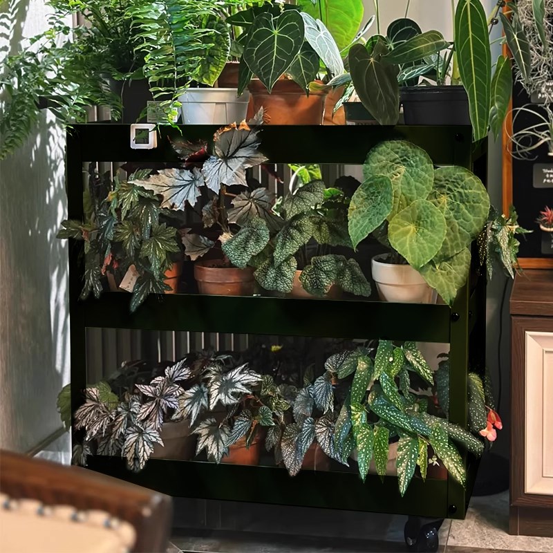 花架子客厅落地式小推车置物架可移动阳台种O菜植物架多肉绿植架
