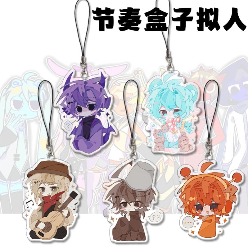 sprunki节奏盒子拟人周边挂件手机链学生书包挂件挂饰新年礼物