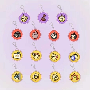 蛋仔派对挂链坠揪出捣蛋鬼双面亚克力钥匙扣游戏周边可爱搞怪挂件