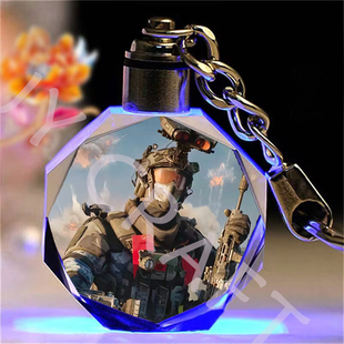 三角洲行动卡通水晶钥匙扣书包挂件新款包挂件送男玩具生日礼物