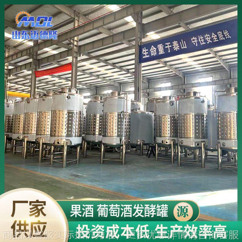 立式葡萄酒酿酒设备 葡萄酒发酵设备 葡萄酒酿酒全套设备