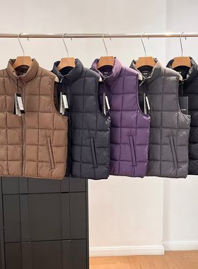 日单男女装冬季新款空气棉服背心便携保暖马甲立领外穿外套483632