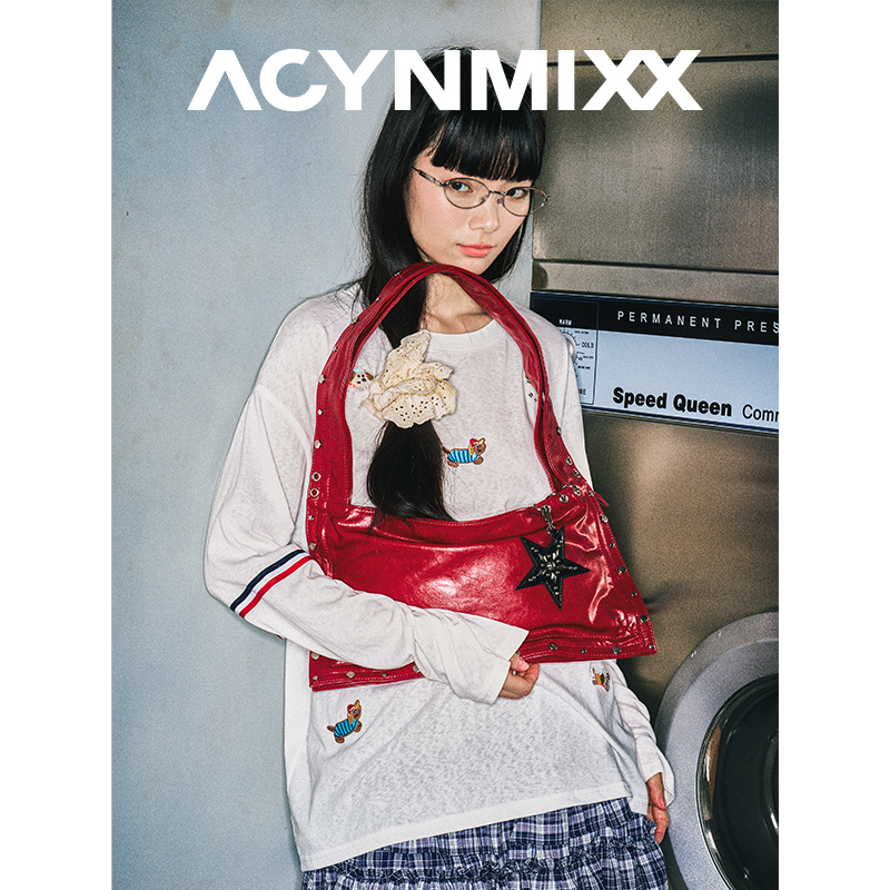 千禧风腋下包甜酷通勤单肩包