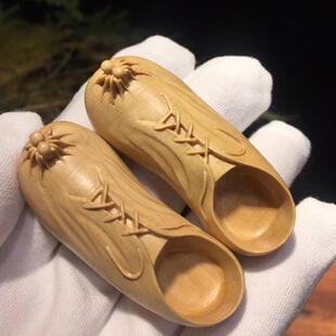 小叶黄杨木知足常乐手把件把玩件家居客厅摆饰摆件装饰品厂家供应