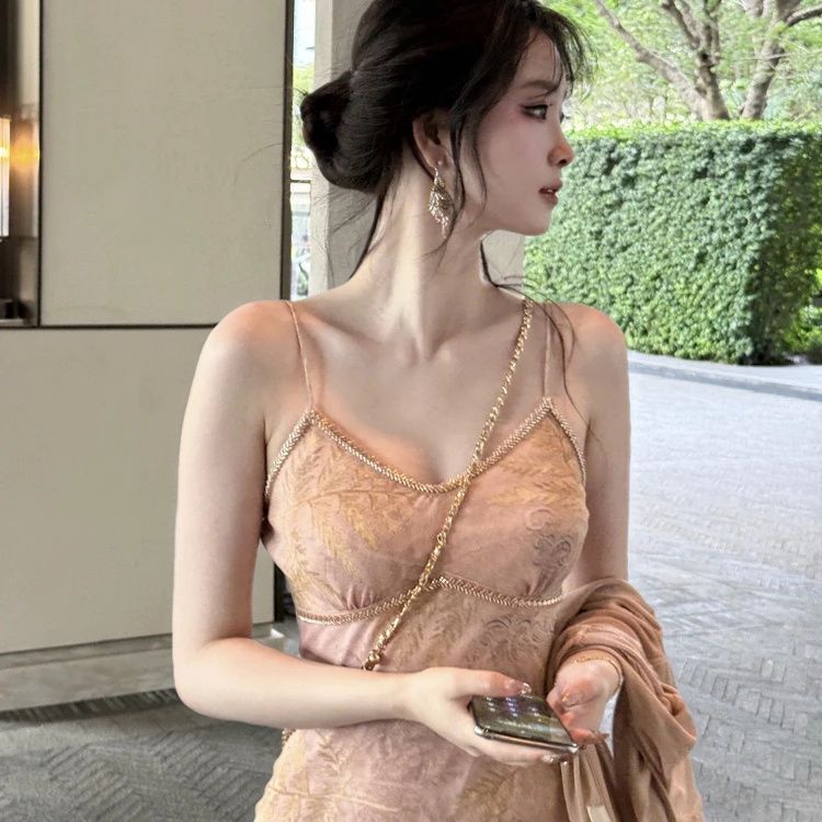 大码mm优雅气质设计碎花