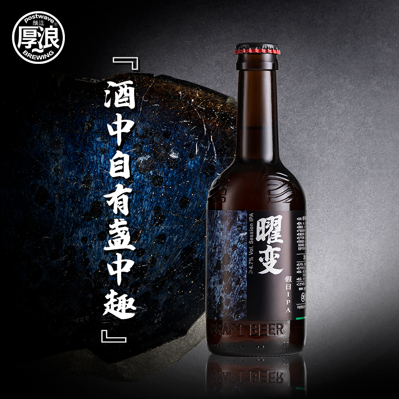 厚浪假日IPA11.5°P艾尔精酿啤酒330ml*6瓶鲜啤原浆啤酒整箱装