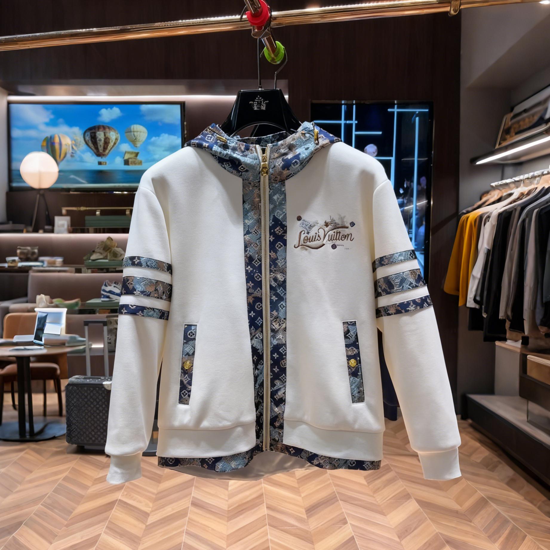 美式潮牌满印3D立体蝴蝶连帽夹克