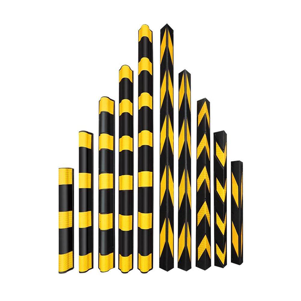 橡胶护角反光圆护角条地下车库防撞条反光护墙角泡沫护角塑料护角