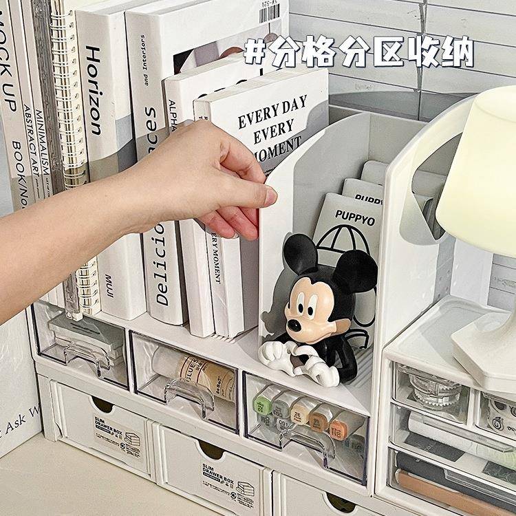 桌面创意书架书立置物架宿舍书桌办公室桌上文件架书本收纳架子