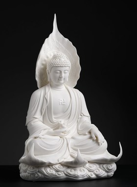 速发陶瓷摆件林弋新《应化菩提药师佛》佛像琉璃光如来供奉