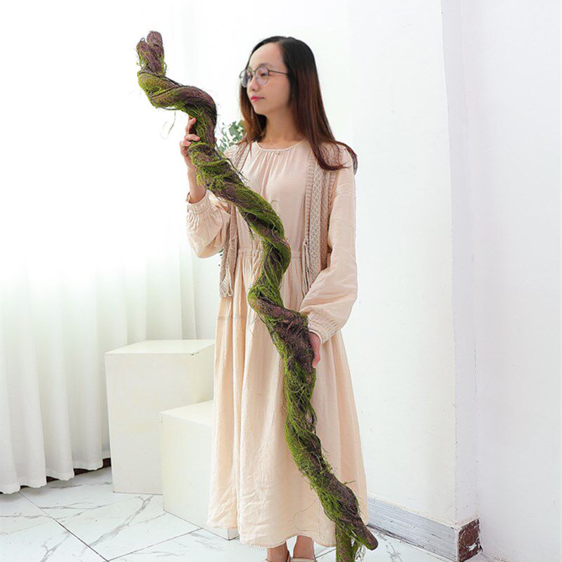 速发假青苔枯枝树藤枯藤室绿景观造景植物苔藓内树藤蔓植叶子装饰