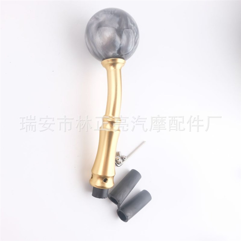 速发汽车改装排挡头复古直弯把手动挡通用加长换挡头波棍云石球档