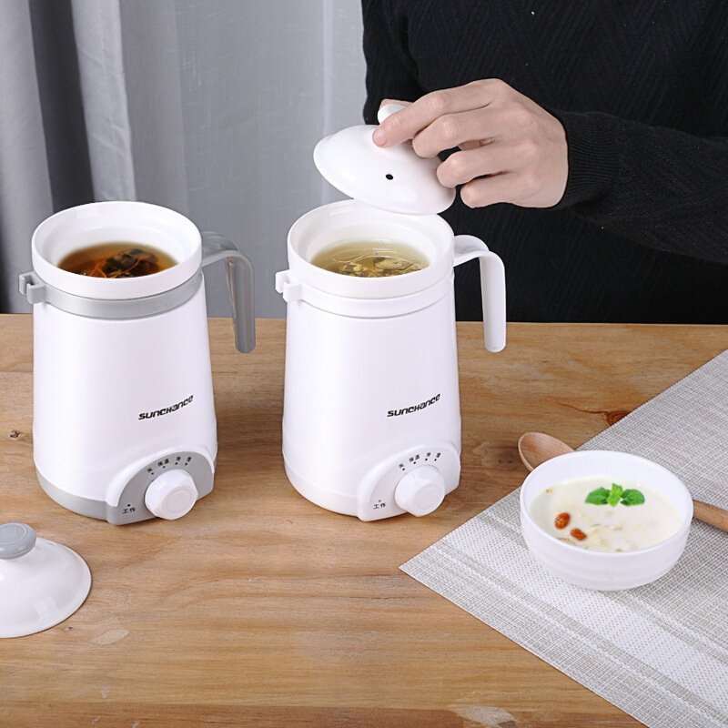杯。杯杯杯陶瓷电炖烧水L电热养生煮粥定制水壶加热办公室l印牛奶