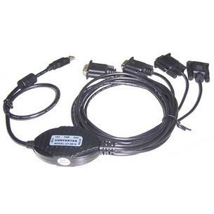 UTEK USB转4口RS232  USB串口转换器 USB2.0转4口RS-232串口线