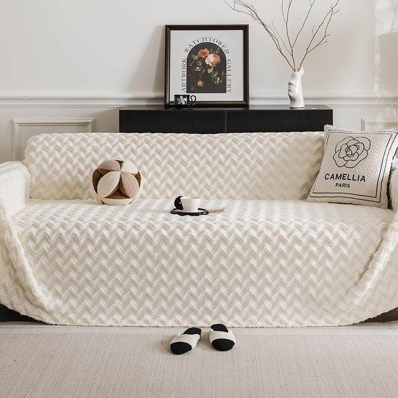 毛绒奶油纯沙发盖风布2025新款整张组一合格绒沙发沙发巾全色盖沙,居家布艺,沙发套,淘宝优惠券,粉丝福利购,淘宝优惠卷