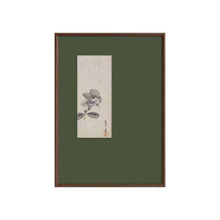 春秋生实恽寿平花写花卉新中YZ202502式挂画写水意墨宋画书房茶室