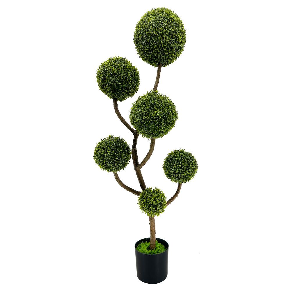 新款全球形仿真树落地摆件仿真植物米兰草仿真绿植轻奢盆栽