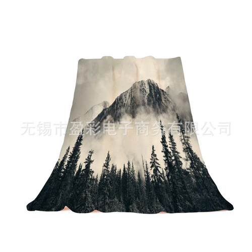 DP-2578-人密林星空毯加厚双层毛毯盖毯懒方形裹毯家居毯办公长室