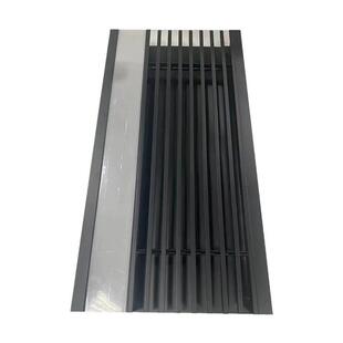 集成吊顶设灯槽中央空调出风口孔线灯条备加长极简带百叶格栅风口