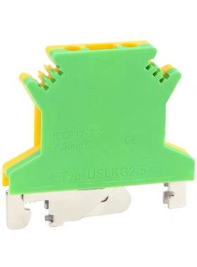 SULK2.5/G/10双色电压黄绿接地端子UK接线端子排UK2.5B0.2-560MM