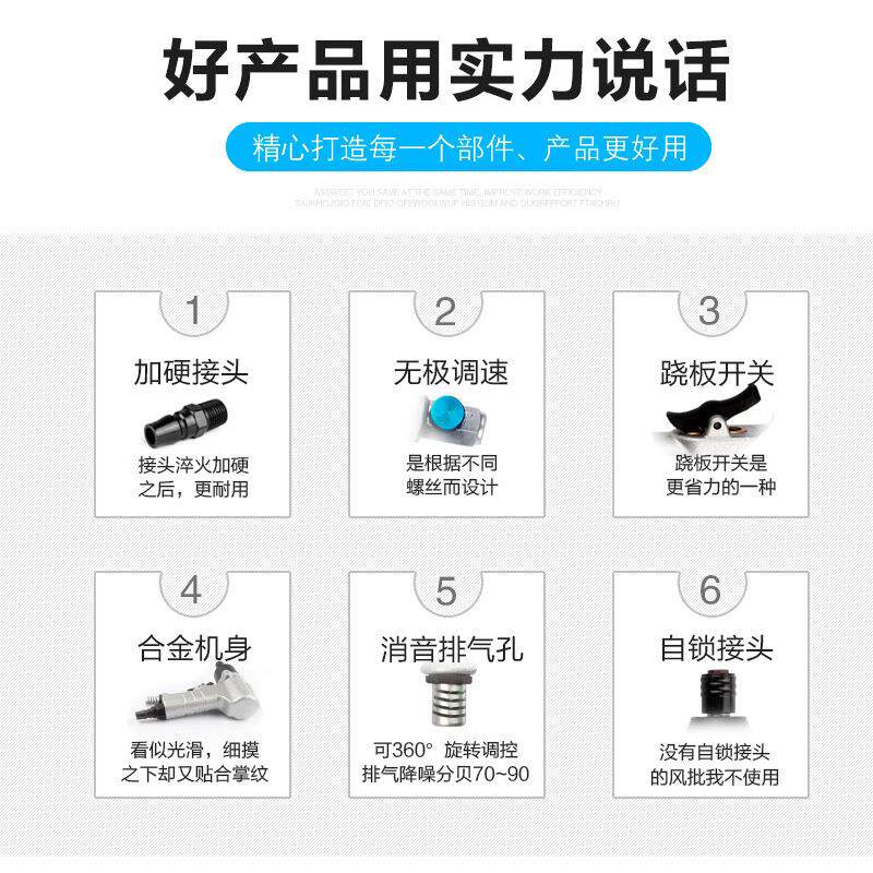 ULEMA8H10H手枪式风动起子螺丝批枪型风批气批改锥台湾进口