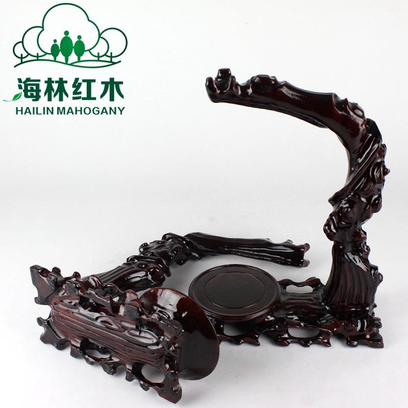 红木架首饰随架根雕形吊UKV架玉架挂玉饰品玉佩展示架玉底座