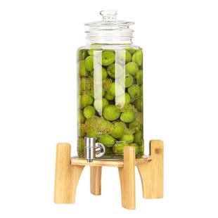 透璃明玻泡酒瓶家用磨密封UEO果泡酒口罐不锈酒钢龙头加厚玻璃酿