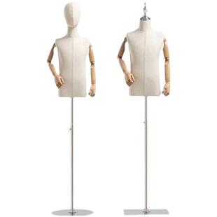 儿童模特架全童装店模特道具身女人台半身人偶男小孩童模展示架子