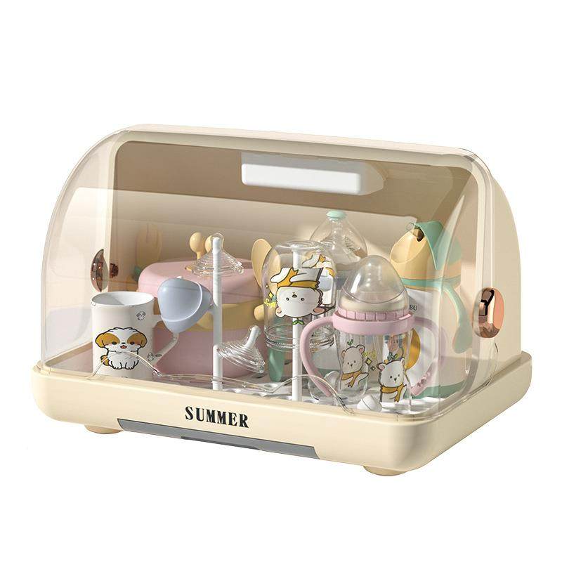 家用防尘带盖婴儿储瓶收盒水杯茶杯沥水置物奶架纳厨房碗筷物箱子,收纳整理,收纳箱,淘宝优惠券,粉丝福利购,淘宝优惠卷