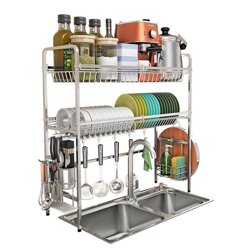 沥槽水架碗碟304不锈钢台面家水用收纳架多功能SW1163L厨房架置物,厨房/烹饪用具,抹布架/厨房清洁收纳架,淘宝优惠券,粉丝福利购,淘宝优惠卷