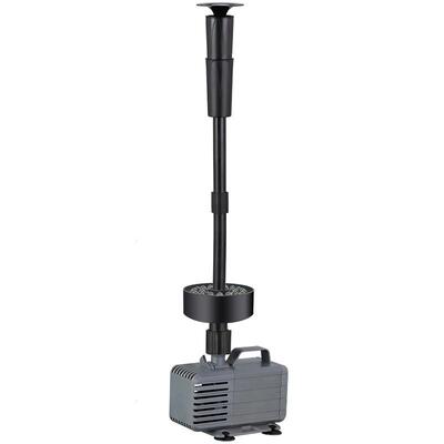 鱼池池938喷水泉水泵蘑观菇喷泉假山流水装饰景喷泉泵循环过滤系